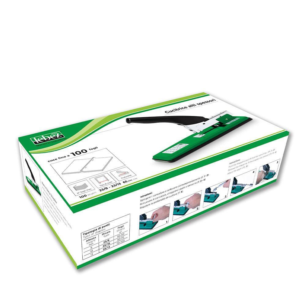 lebez lebez cucitrice alti spessori max 100 fogli - cod 6666 - foto 2