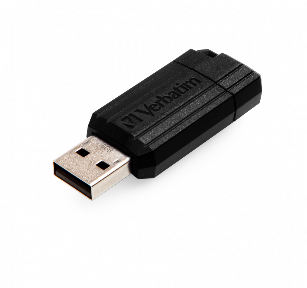verbatim verbatim pendrive unità usb 2.0 pin stripe da 8 gb nera - foto 2