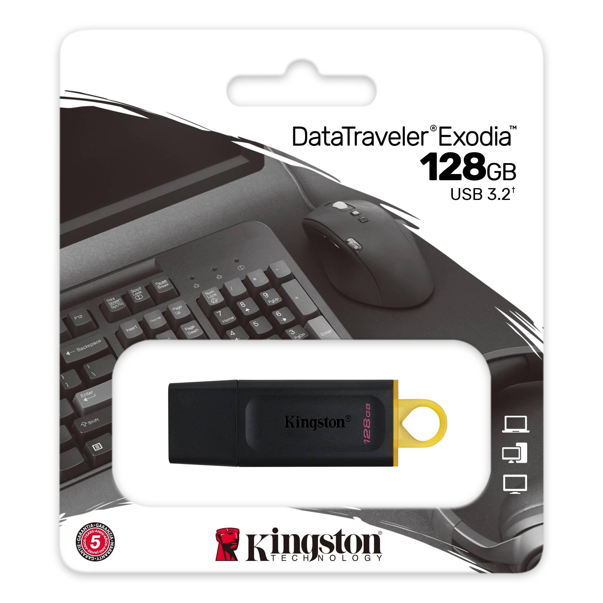 kingston kingston pendrive datatraveler exodia dtx/128gb usb 3.2 gen 1 - foto 1