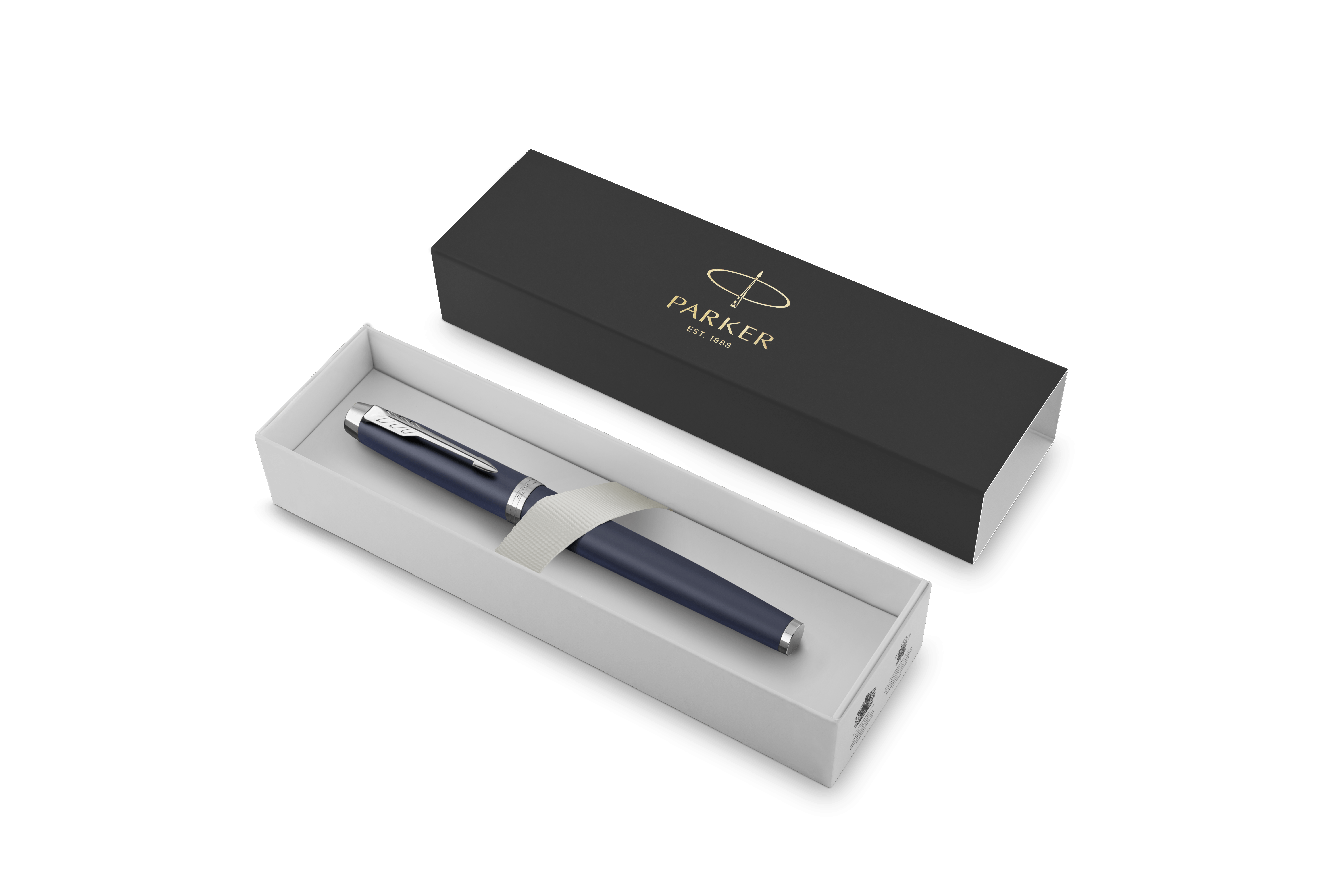 parker parker penna roller im blue punta media colore blu inchiostro nero - foto 3