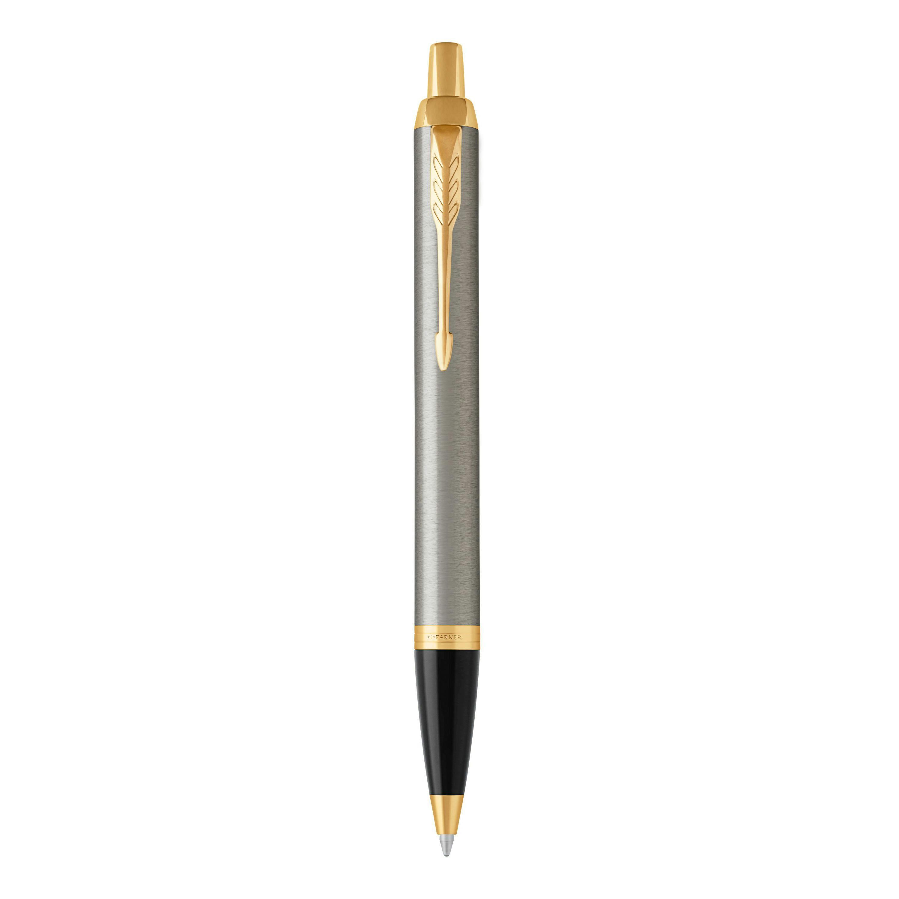 parker parker penna a sfera im brushed metal punta media colore inchiostro blu - foto 1