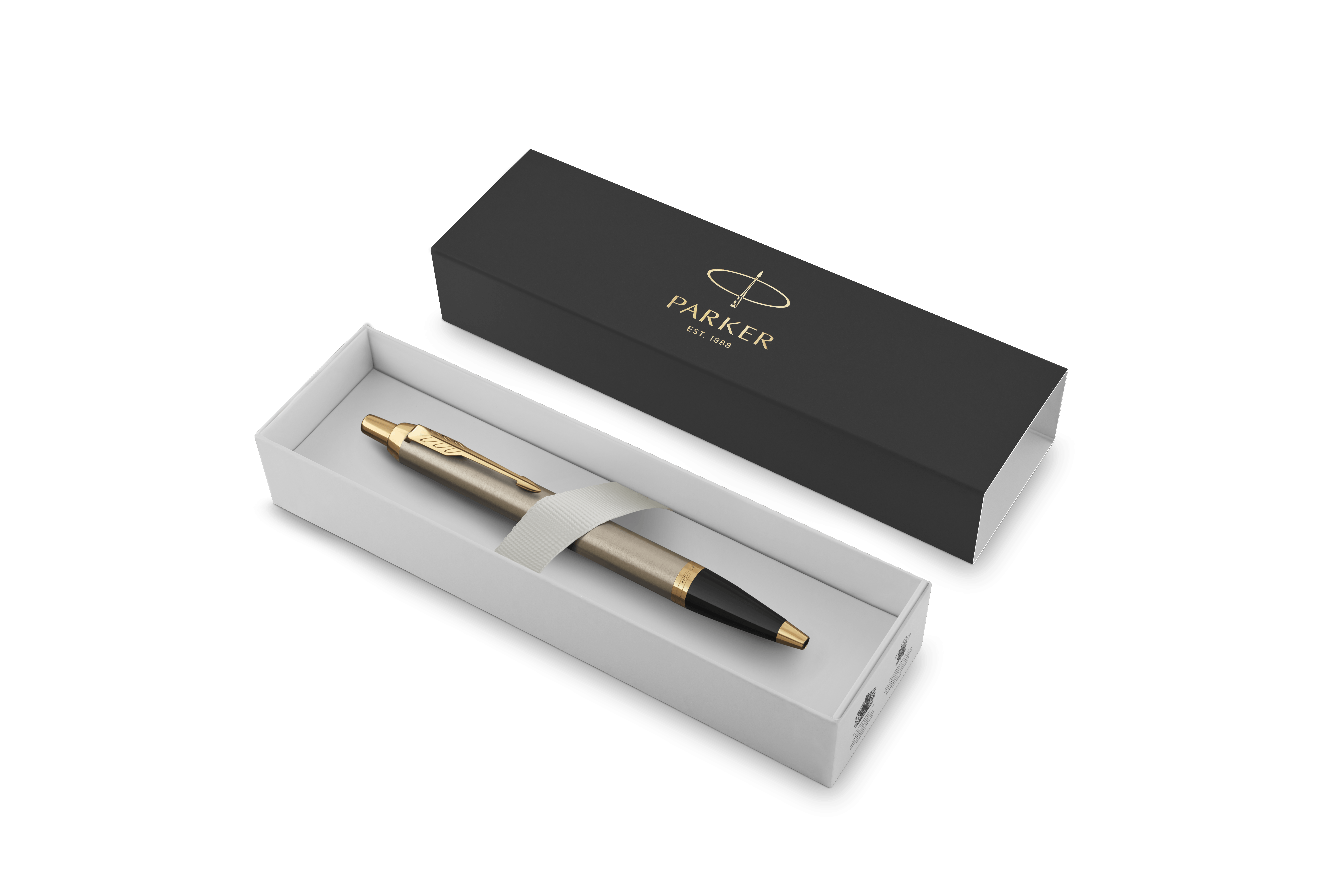 parker parker penna a sfera im brushed metal punta media colore inchiostro blu - foto 2