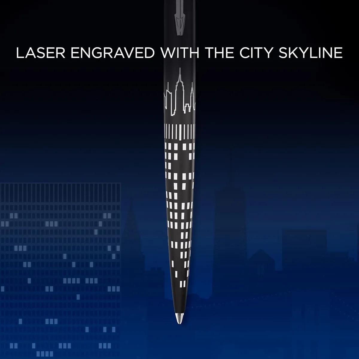 parker parker penna a sfera jotter new york  edizione speciale con punta media inchiostro blu - foto 3