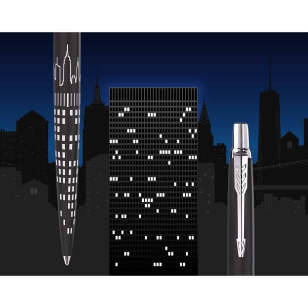 parker parker penna a sfera jotter new york  edizione speciale con punta media inchiostro blu - foto 4