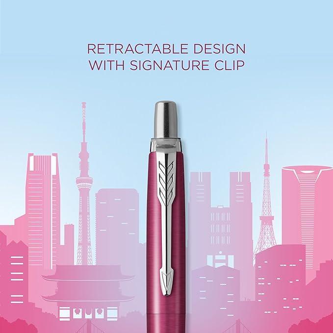 parker parker penna a sfera jotter tokyo rosa edizione speciale con punta media inchiostro blu - foto 3