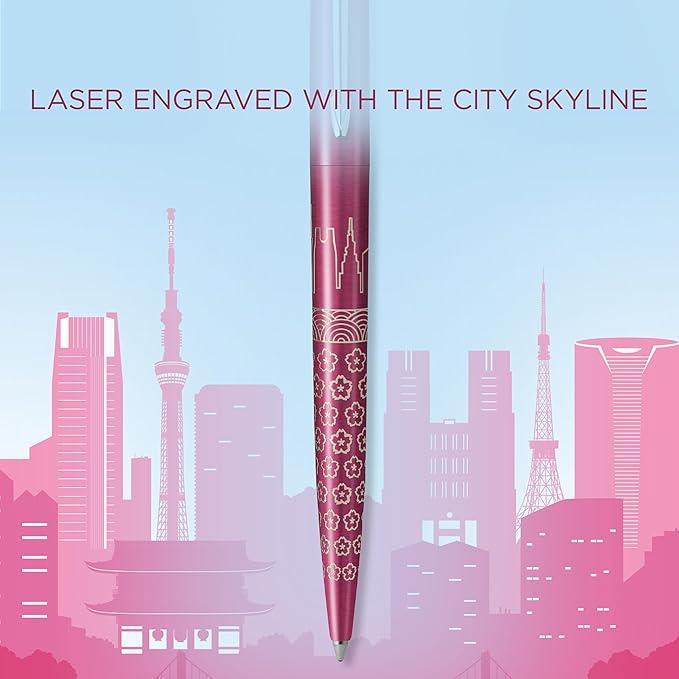 parker parker penna a sfera jotter tokyo rosa edizione speciale con punta media inchiostro blu - foto 4