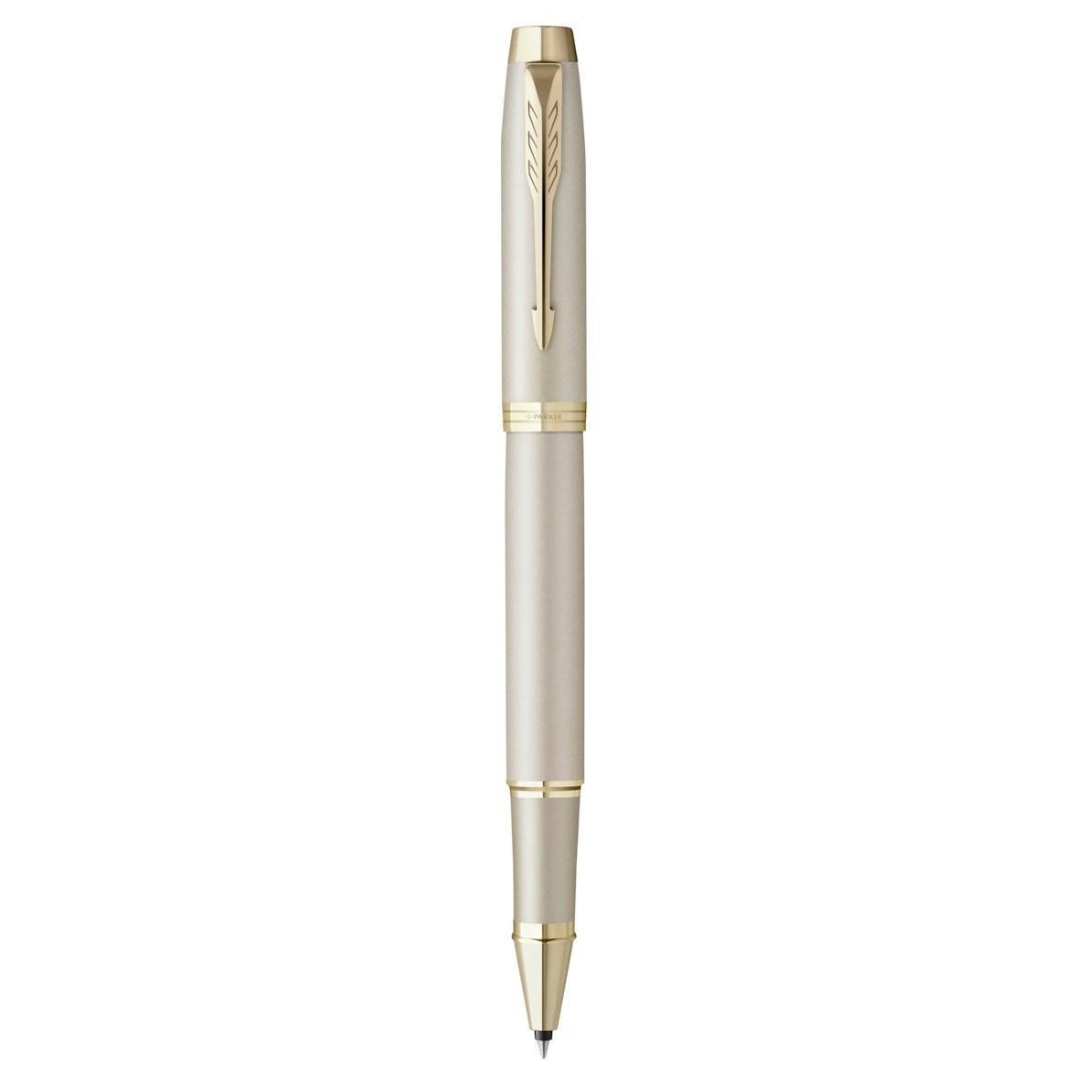 parker parker penna roller im monochrome punta fine colore champagne inchiostro nero - foto 1
