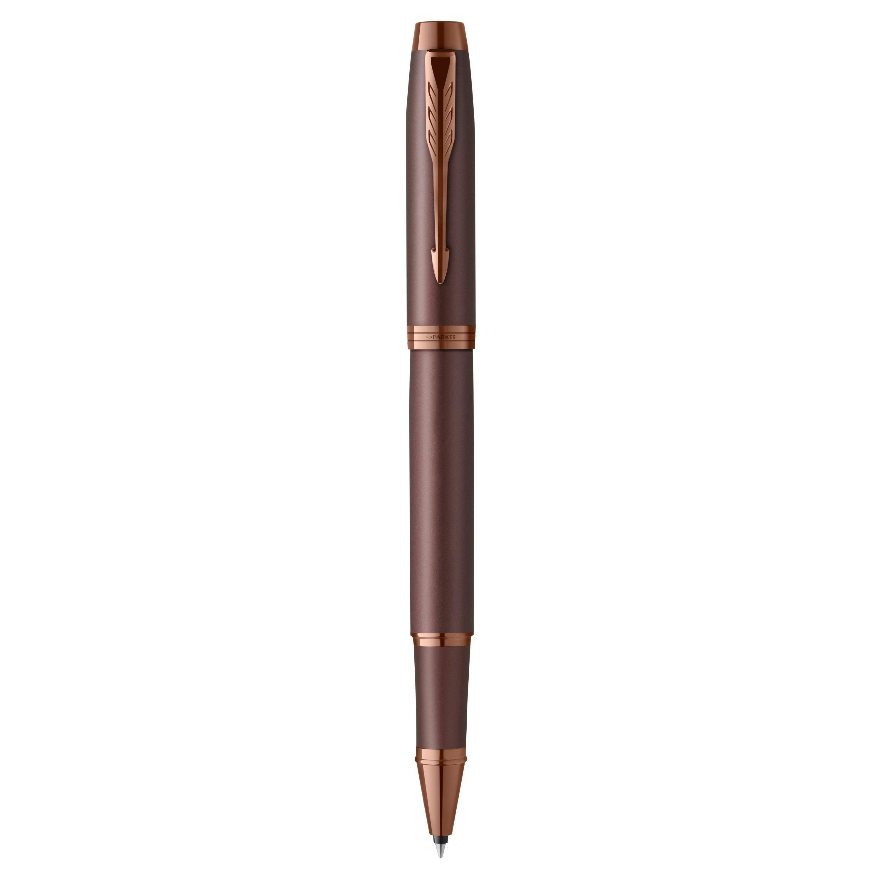 parker parker penna roller im monochrome punta fine colore bordeaux inchiostro nero - foto 1