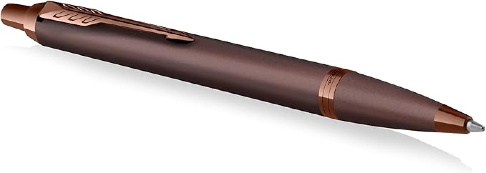 parker parker penna a sfera im monochrome punta media colore bordeaux inchiostro blu - foto 1