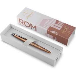 Penna a sfera jotter roma bronzo edizione speciale con punta media inchiostro blu