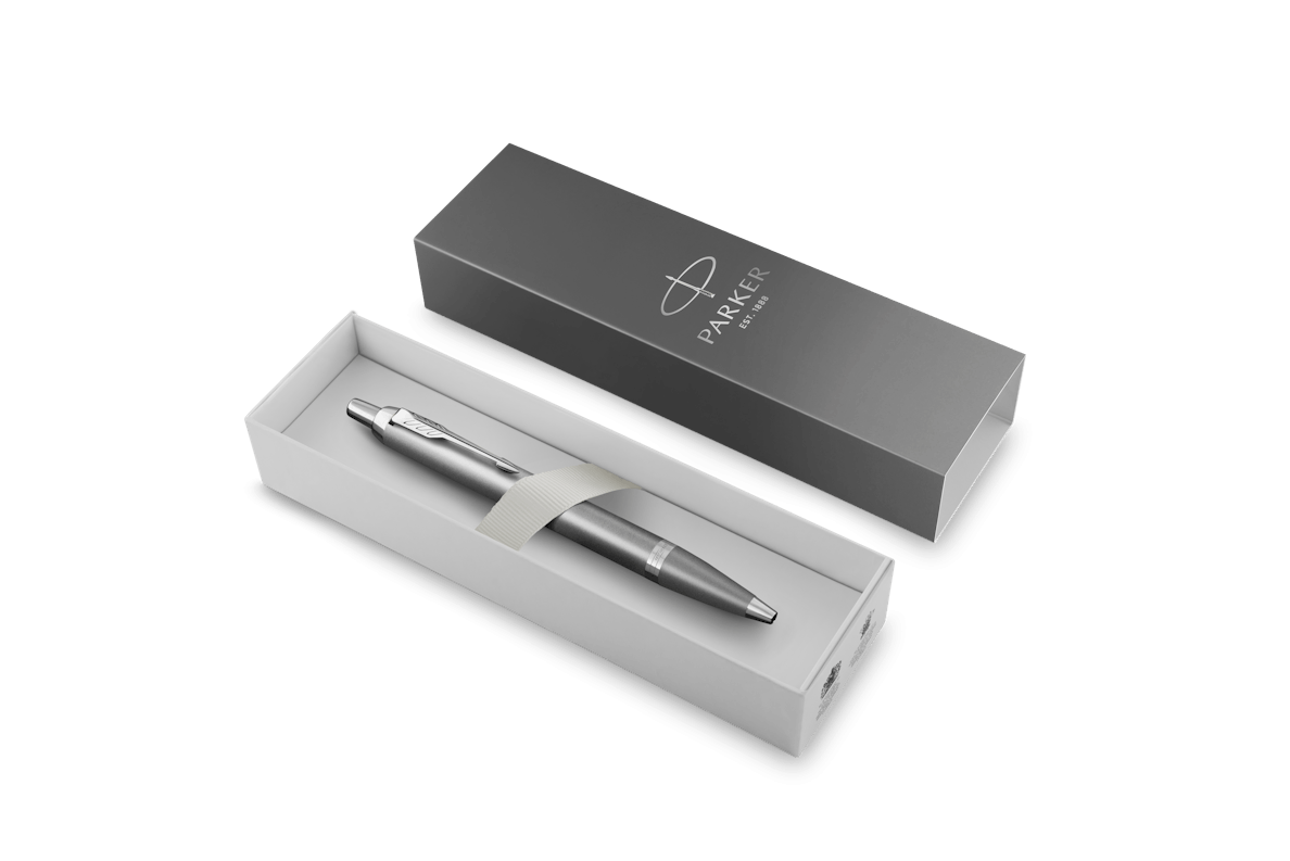 parker parker penna a sfera im writing rituals punta media colore grigio inchiostro blu - foto 2