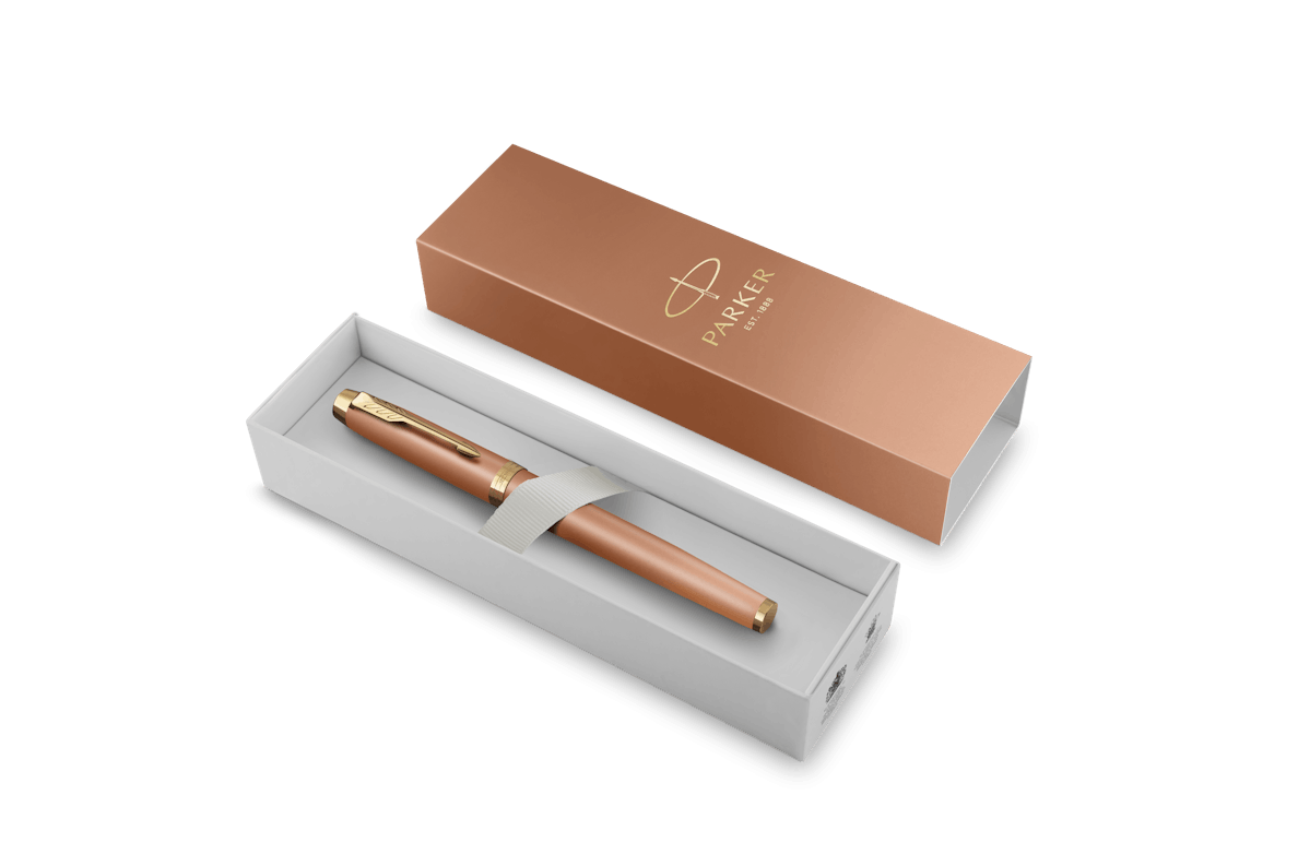 parker parker penna roller im writing rituals punta fine colore arancio inchiostro nero - foto 2