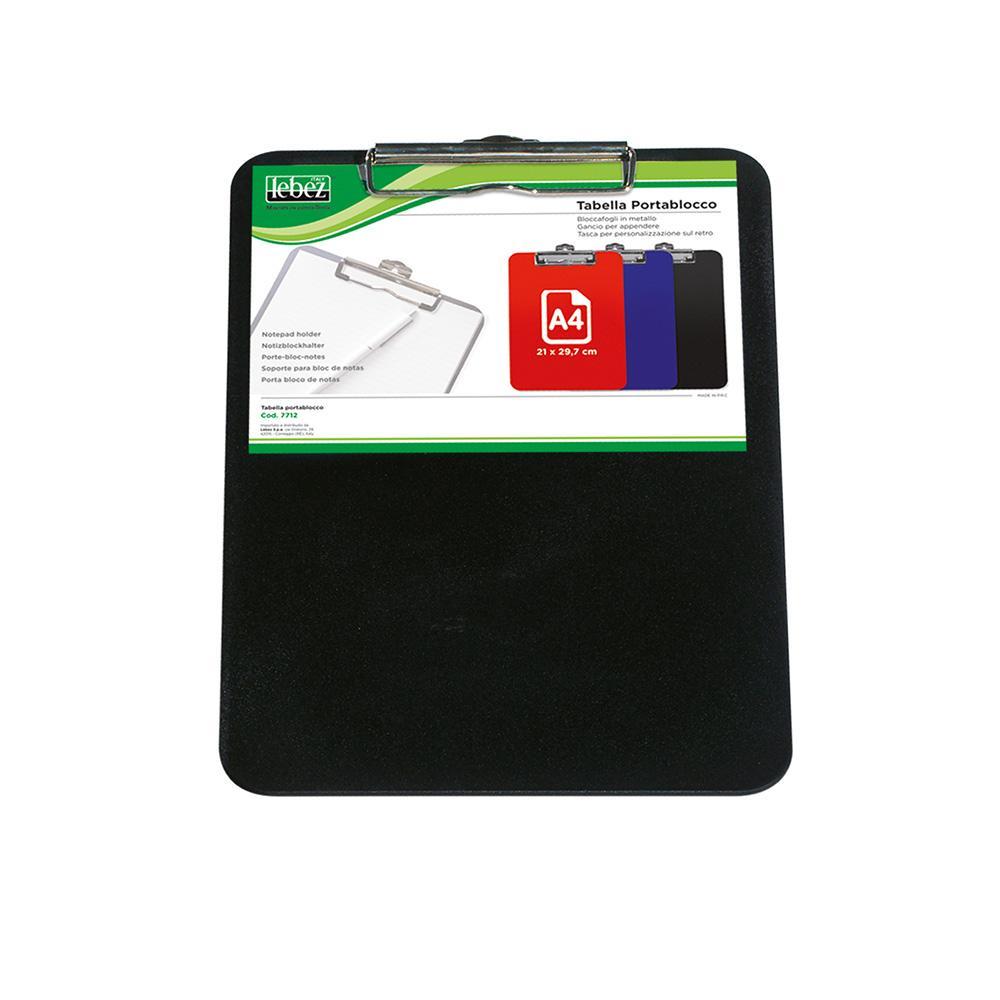 lebez lebez portablocco a4 verticale con molla colore nero - foto 1