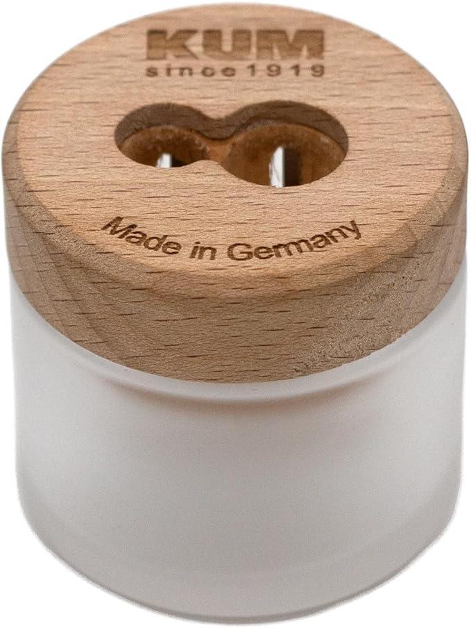 kum kum temperino contenitore 2 fori in legno e serbatoio in vetro  k1071011 - foto 1