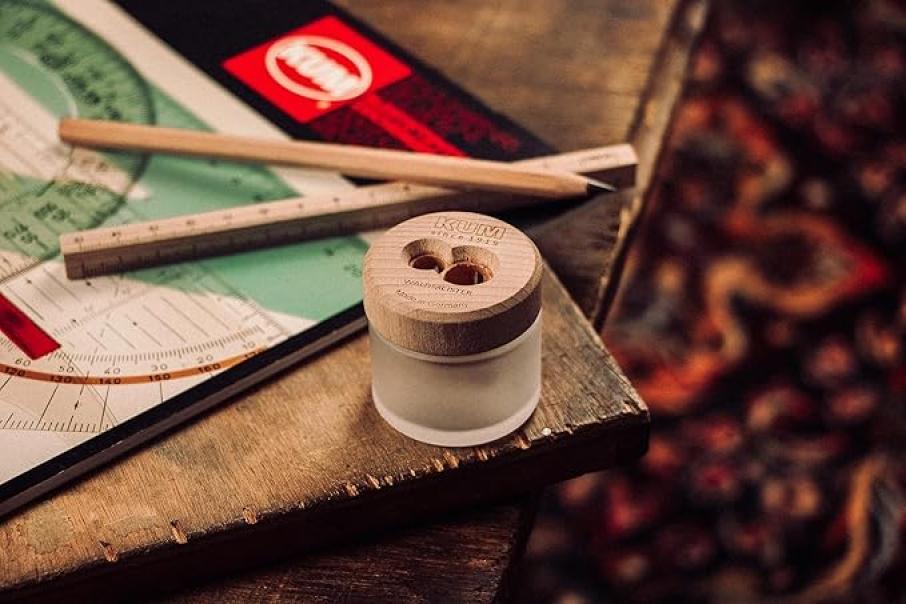 kum kum temperino contenitore 2 fori in legno e serbatoio in vetro  k1071011 - foto 2