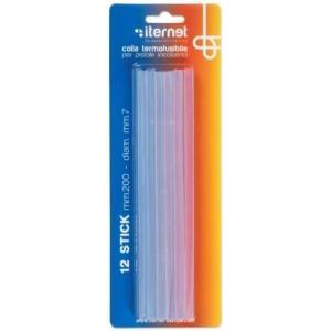 Refill colla stick per pistole colla a caldo confezione blisterata da 12 refill