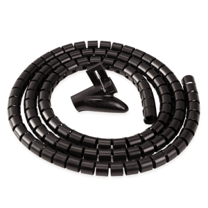 Cable zip ordinacavi nero diametro 2 cm lunghezza 2 m