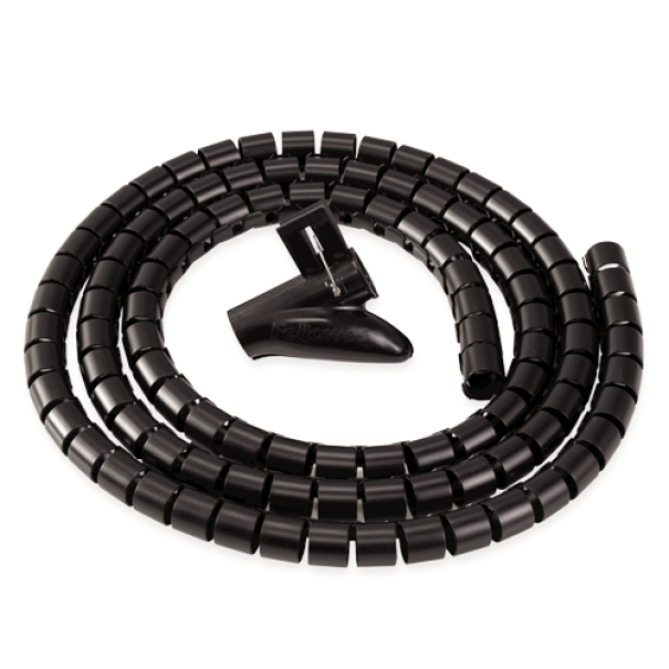 fellowes fellowes cable zip ordinacavi nero diametro 2 cm lunghezza 2 m - foto 1