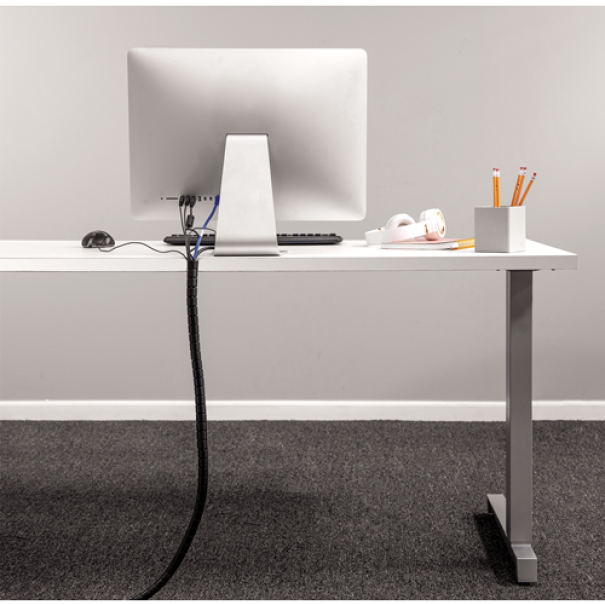 fellowes fellowes cable zip ordinacavi nero diametro 2 cm lunghezza 2 m - foto 4