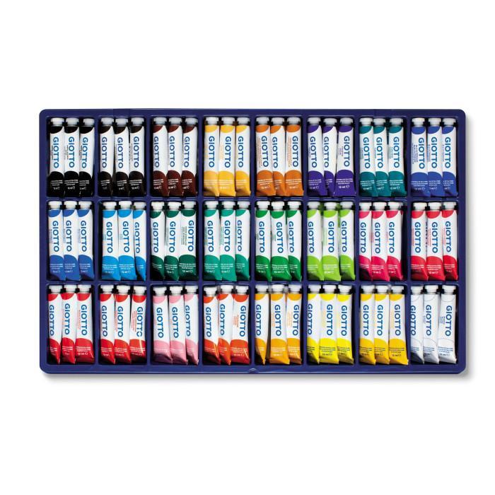 giotto giotto vetrinetta 144 pz tubetti di tempera t4 da 12 ml - foto 1
