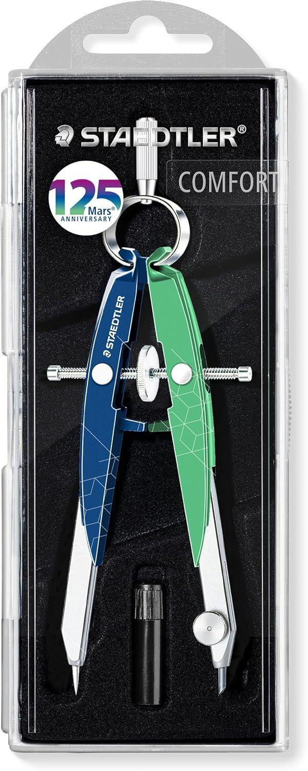 staedtler staedtler compasso mars comfort 556 blu verde 125° anniversario ma1 - foto 1