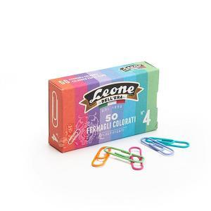 Fermagli colorati n. 4 confezione da 50 pz colori assortiti