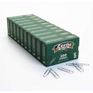 10 scatole da 100 fermagli zincati n. 5 conf. da 100 pz lunghezza 49 mm