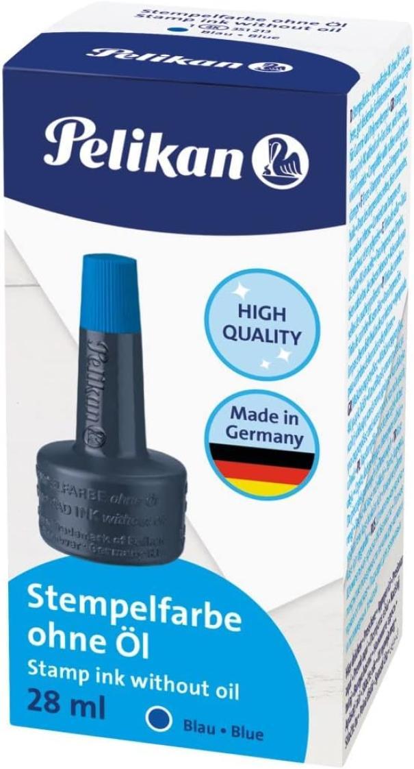 pelikan pelikan inchiostro per timbri a tampone 4k blu senza olio da 28 ml - foto 1
