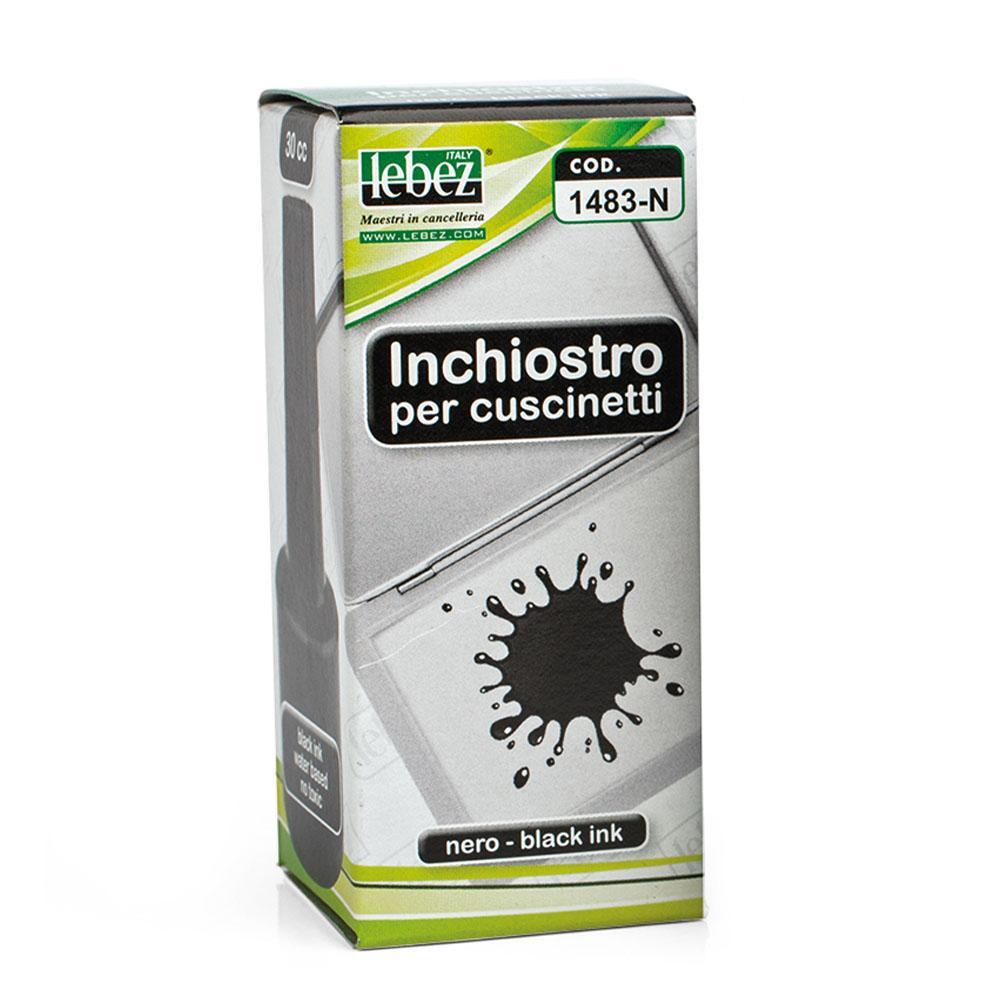 lebez lebez inchiostro per timbri senza olio nero 30 cc. - foto 1