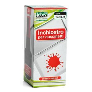 Inchiostro per timbri senza olio rosso 30 cc.