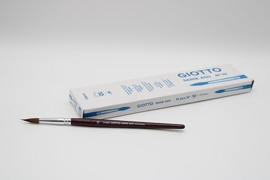 giotto giotto pennello tondo 400 n.10 confezione da 12 pezzi - foto 1
