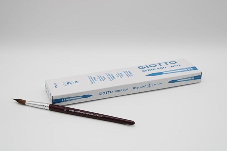 giotto giotto pennello tondo 400 n.12 confezione da 12 pezzi - foto 1