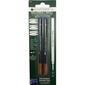 Refill roller punta fine in blister da 2 pezzi colore blu