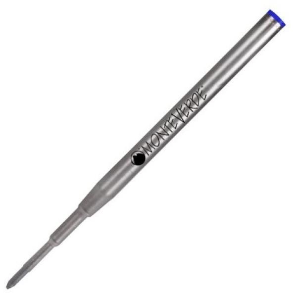 monteverde monteverde refill ballpoint punta media blister da 2 pz. colore blu - foto 3