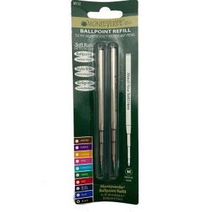 Refill ballpoint punta media blister da 2 pz. colore nero