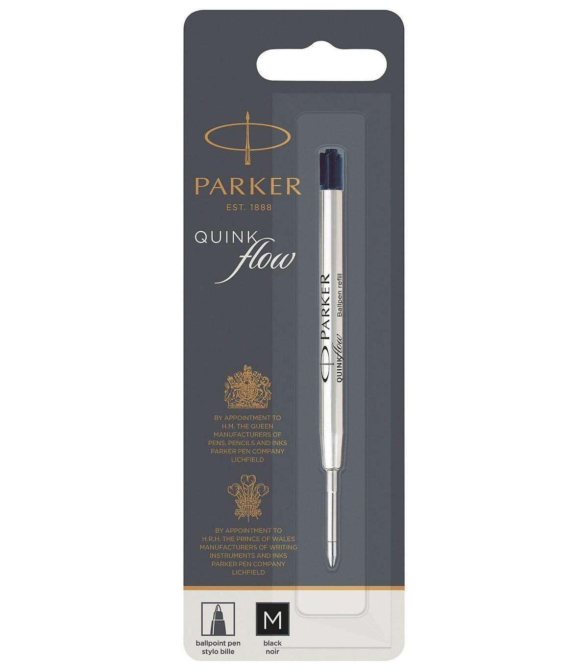 parker parker refill ballpoint quinkflow punta media colore nero - foto 1