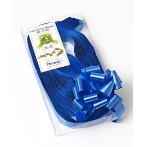 30 pz fiocco strip coccarda autotirante 31mm blu 08