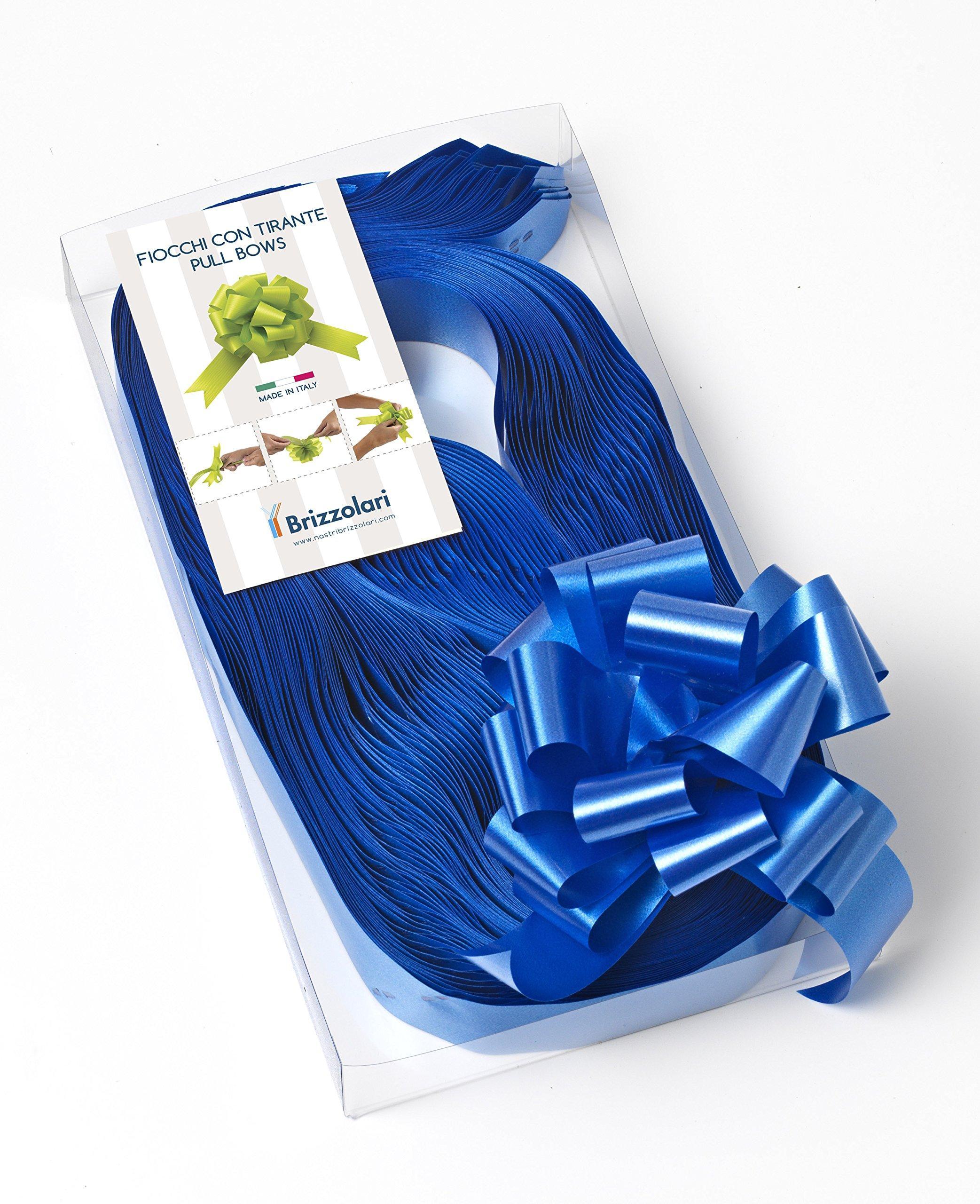 brizzolari brizzolari 30 pz fiocco strip coccarda autotirante 31mm blu 08 - foto 1