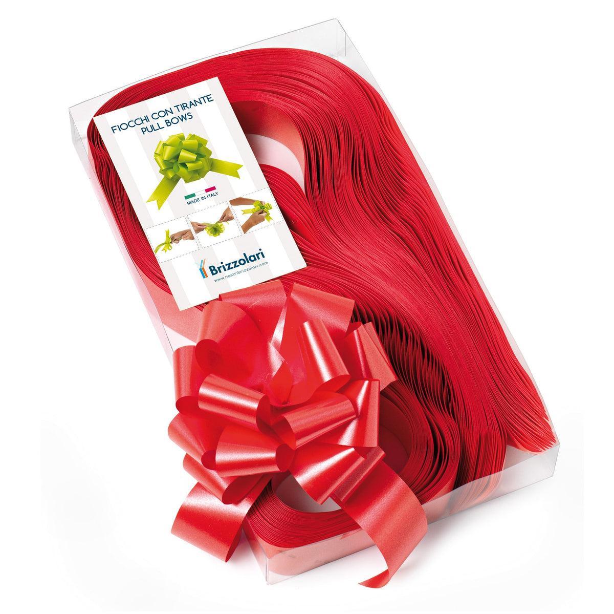 brizzolari brizzolari 30 pz fiocco strip coccarda autotirante 31mm rosso 07 - foto 1