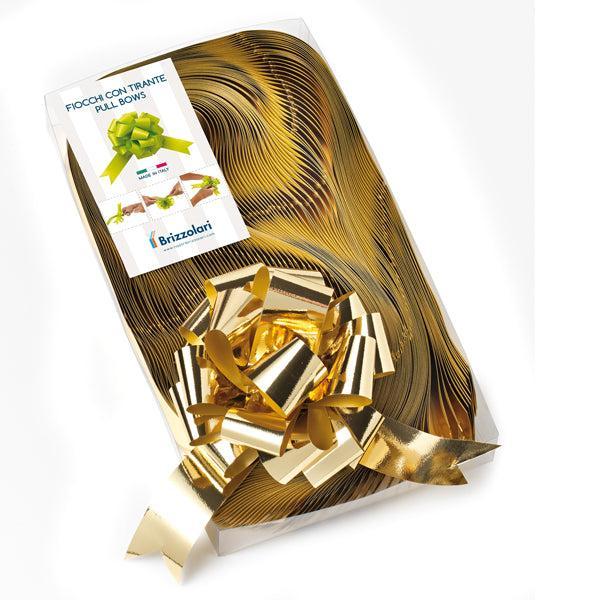 brizzolari brizzolari 30 pz fiocco strip coccarda autotirante 31mm oro lucida 03 - foto 1