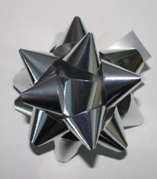 brizzolari brizzolari 100 pz. coccarde stelle media 14mm autoadesive argento metal 04 - foto 2