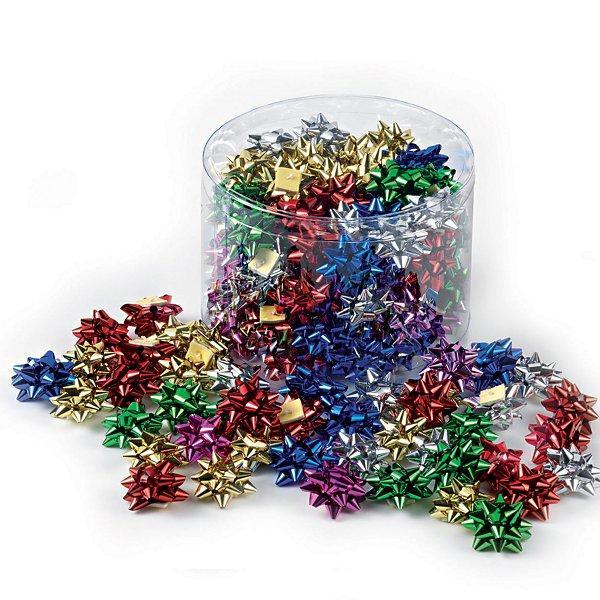 brizzolari brizzolari 100 pz. coccarde stelle mini 5mm autoadesive colori natalizi assortiti metallici 4170-00 - foto 1