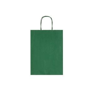 Buste regalo conf. da 25 pz con manico ritorto 36x26x12 cm verde