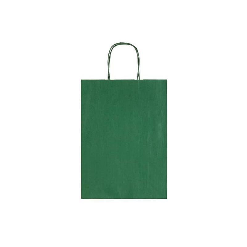rex rex buste regalo conf. da 25 pz con manico ritorto 36x26x12 cm verde - foto 1