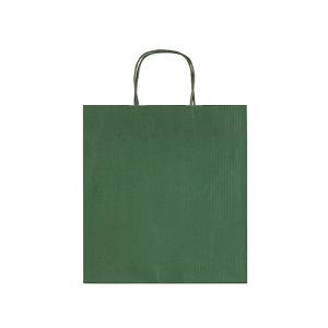 Buste shopper regalo conf. da 25 pz con manico ritorto 41x36x12 cm verde