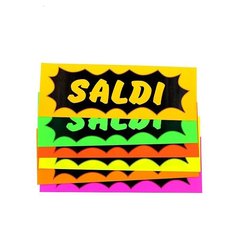cartoplastic cartoplastic 25 pz cartelli saldi 46x16cm colori assortiti - foto 1 cartoplastic cartoplastic 25 pz cartelli saldi 46x16cm colori assortiti - foto 1