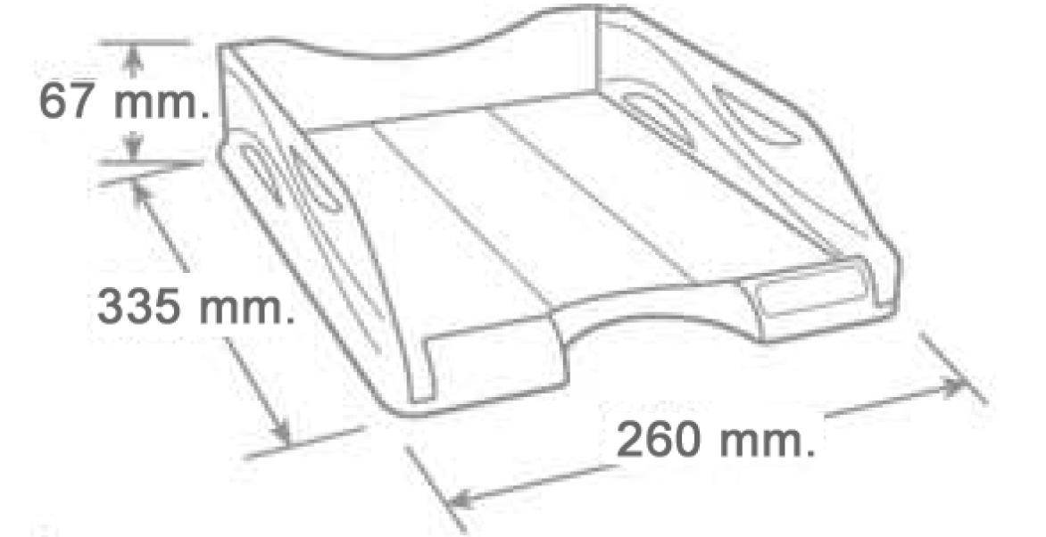 arda arda vaschetta portacorrispondenza keep colour pastel lilla pastello misura esterna 26x33,5x7cm (interno utile 24x32cm) - foto 2