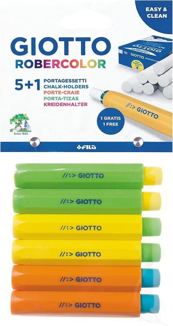 giotto giotto portagessetti bustina da 5+1 omaggio colori assortiti - foto 1
