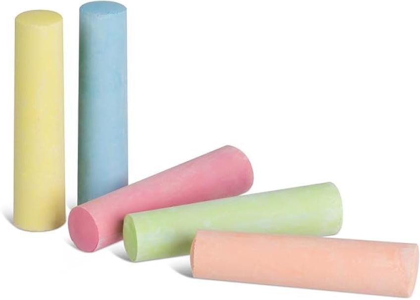 primo primo secchiello 22pz gessi jumbo ø18x80mm 7 colori assortiti in calcio carbonato - foto 2