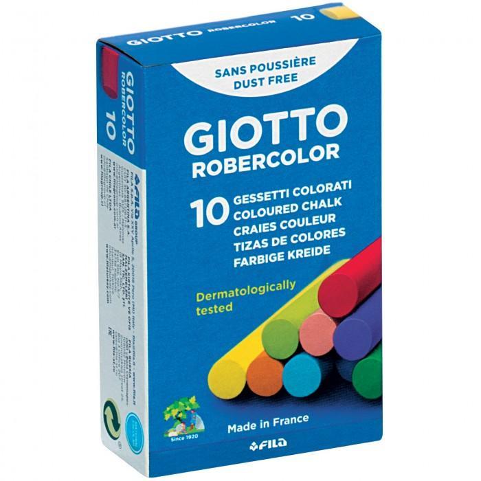 giotto giotto gessi 10 conf. da 10 gessetti colorati per lavagna - foto 2